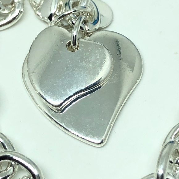 925/14k White Gold Tiffany Style Bracelet - Picture 3 of 7